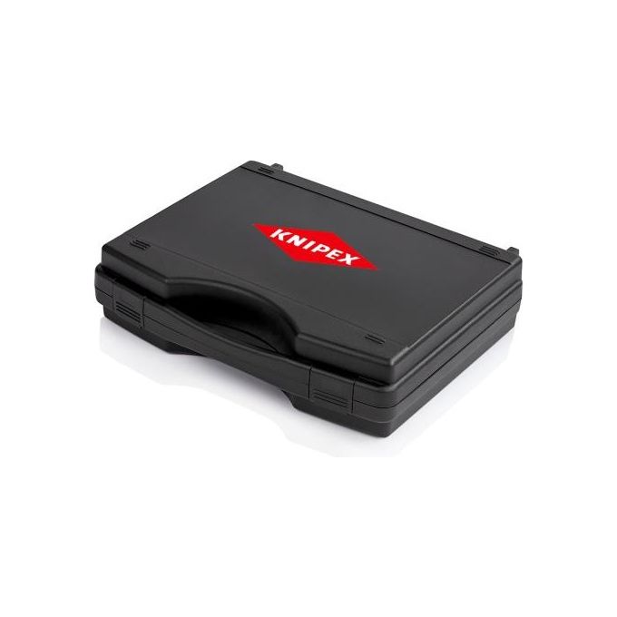 KNIPEX 97 91 04 V01 Valigetta Attrezzi per Installazioni Fotovoltaiche con Pinza Crimpatrice Universale Forbici Spelacavi e Accessori per Connettori MC4 colore Nero