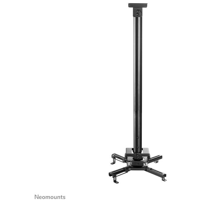Neomounts W126813331 CL25-550BL1 Supporto da Soffitto per Proiettore Altezza Regolabile 74,5-114,5 cm Carico Massimo 35 Kg con Gestione Cavi Sistema Easy Release colore Nero