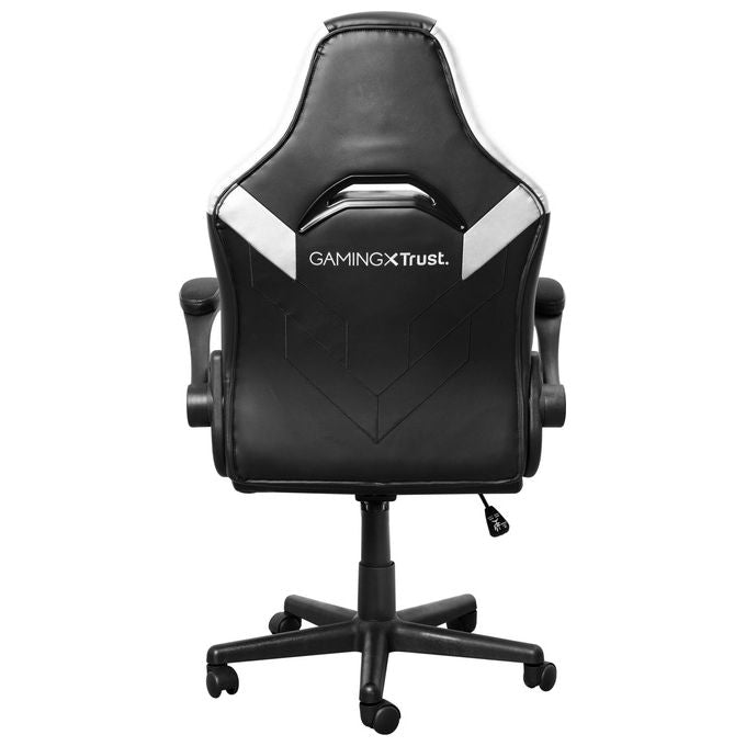Trust GXT 703W RIYE Sedia Gaming Universale braccioli regolabili portata 140 Kg sollevamento classe 4 colore Nero Bianco