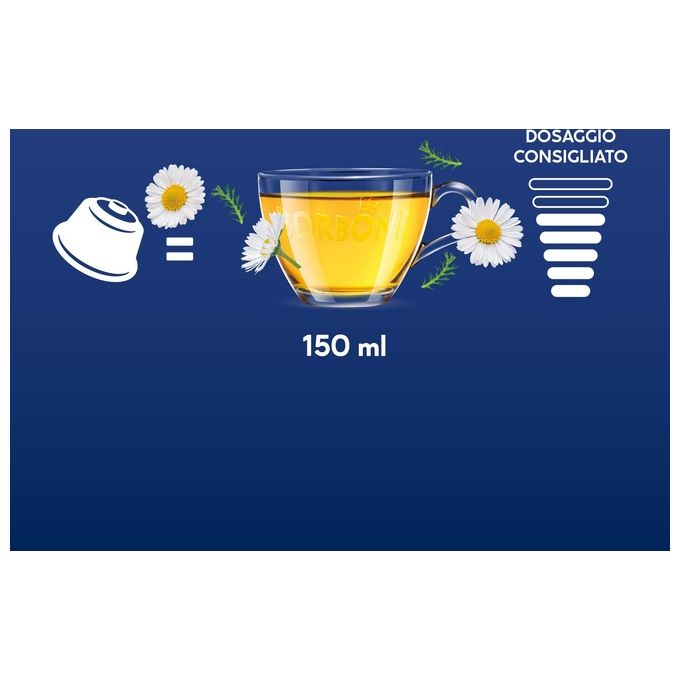 Borbone Capsule Compatibile Dolce Gusto Camomilla e Melatonina 16 Pezzi