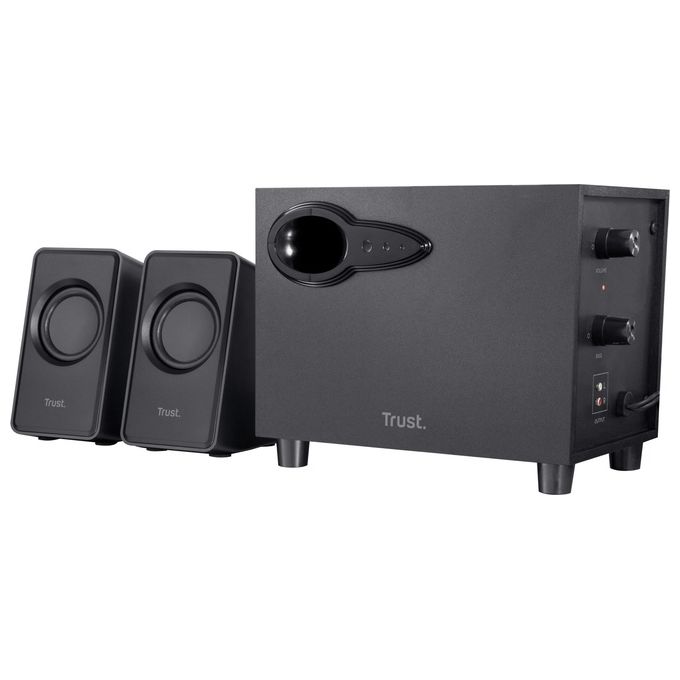 Trust Avora Set Altoparlanti 2.1 Subwoofer Potenza di 18W RMS Totali, Nero