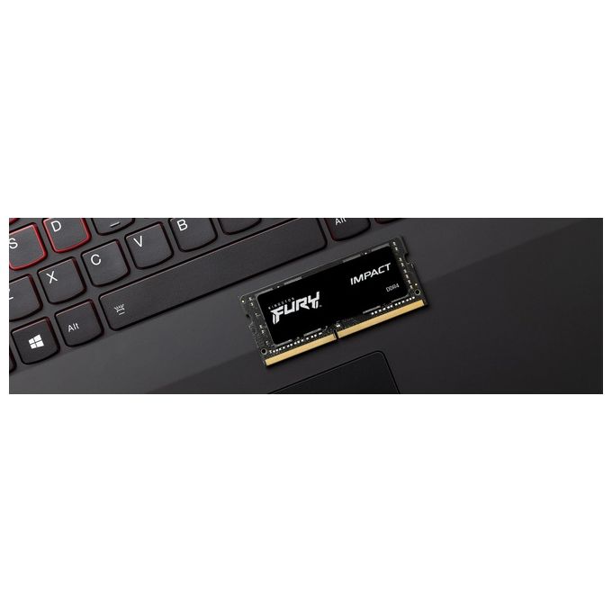 Kingston KF432S20IB-16 FURY Impact Memoria RAM DDR4 16GB 3200MHz CL20 SODIMM SO-DIMM 260pin 1.2V colore Nero