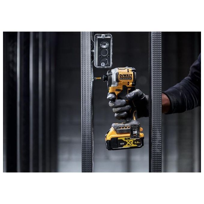 DEWALT DCF850NT-XJ Avvitatore ad impulsi 18V Brushless 3 velocita' 205 Nm attacco 1-4 pollici colore Nero e Giallo