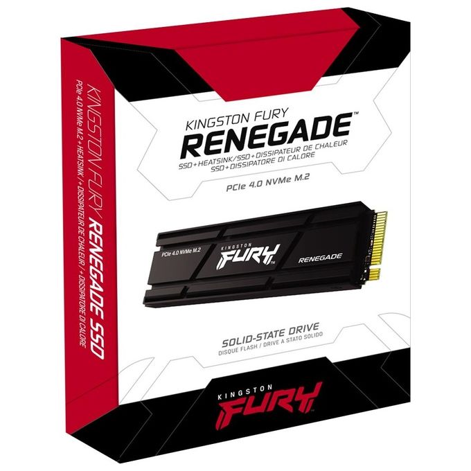 Kingston SFYRDK-2000G FURY Renegade SSD NVMe M.2 2TB PCIe 4.0 con Dissipatore di Calore colore Nero