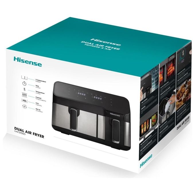 Hisense 741572 Friggitrice ad aria 8,6 L 1700 W 8 Programmi Display LED Touch colore Nero