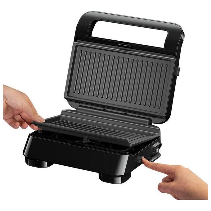 Braun SM5001 SnackMaker 5 Sandwich Maker Piastre Grill Rimovibili Antiaderenti 800W colore Nero