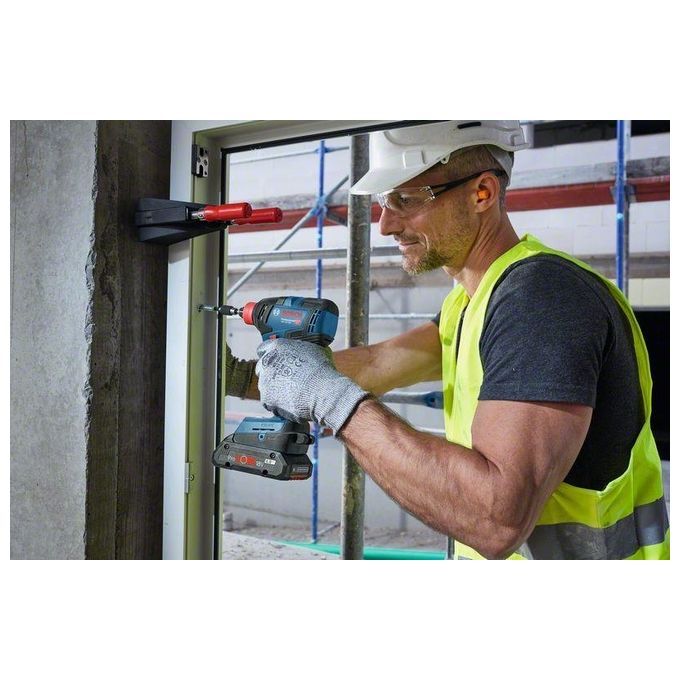 Bosch Professional 06019J2205 GDX 18V-200 Avvitatore a Impulsi 2 in 1 Motore Brushless 200 Nm Senza Batteria e Caricatore in L-BOXX 136 colore Nero