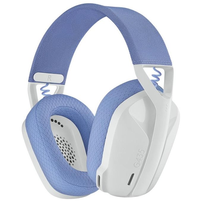Logitech G G435 G SERIES Auricolare Wireless con Bluetooth e LIGHTSPEED Frequenza 20 - 20000 Hz Durata Batteria 18 h colore Off White and Lilac