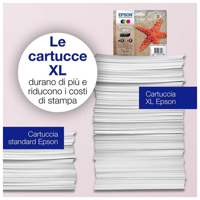 Epson Cartuccia d'Inchiostro Originale Ciano 603XL