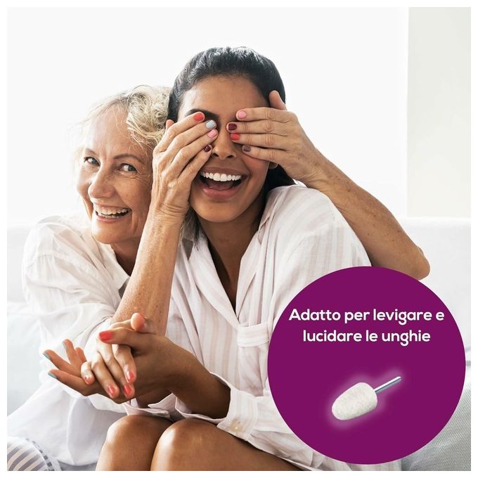 Beurer 572.17 Set di Accessori di Ricambio per Manicure e Pedicure MP 52 con 8 Pezzi in Zaffiro Feltro e Metallo Duro 10 Dischi Monouso in Carta Abrasiva colore Grigio