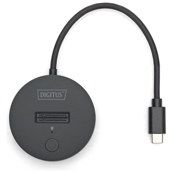 Digitus DA-71547 Docking Station SSD M.2 NVMe SATA USB-C 3.2 Gen2 10 Gbps fino a 4 TB Plug and Play colore Nero