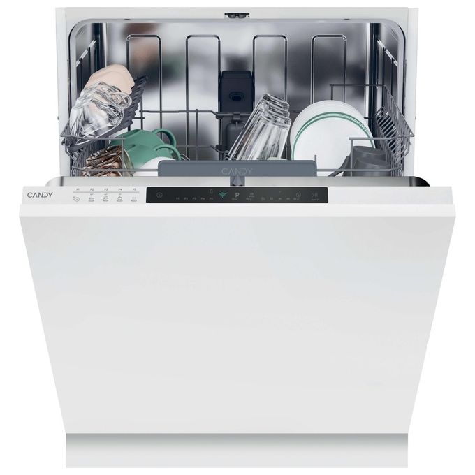 Candy CS4E7L0W RapidÓ Lavastoviglie Incasso Scomparsa Totale 14 coperti Classe E 47 dB Wi-Fi (82x60x56 cm) colore Bianco