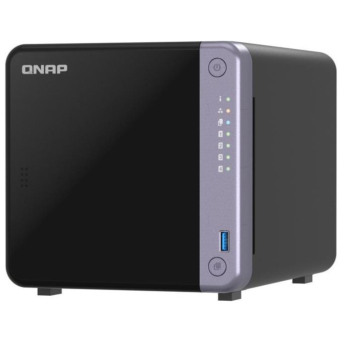 QNAP TS-432X-4G TS-432X NAS Tower 4 Bay 4 GB DDR4 RAM 10GbE SFP+ 2x 2,5GbE colore Nero