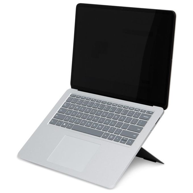 R-Go Tools RGORIATBL Supporto per Laptop in Alluminio Regolabile in 4 Posizioni per Schermi da 10'' a 22'' colore Nero
