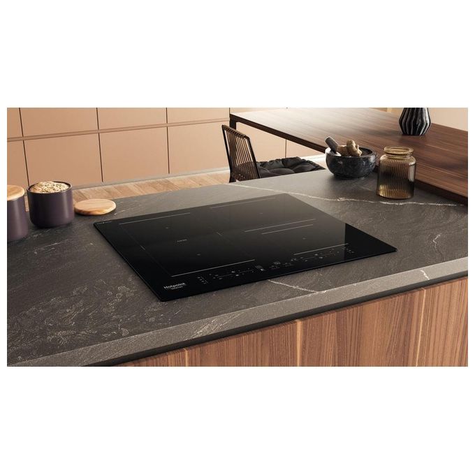 Hotpoint HB 4860C CPNE Piano cottura a induzione 59 cm 4 zone Flexi Duo Touch 7200 W colore Nero