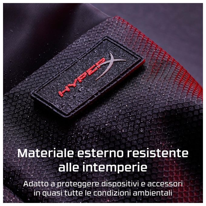 HyperX 8C525AA Knight Zaino per Notebook 16'' 22,6 L Tracolla Rimovibile Passante Trolley colore Nero