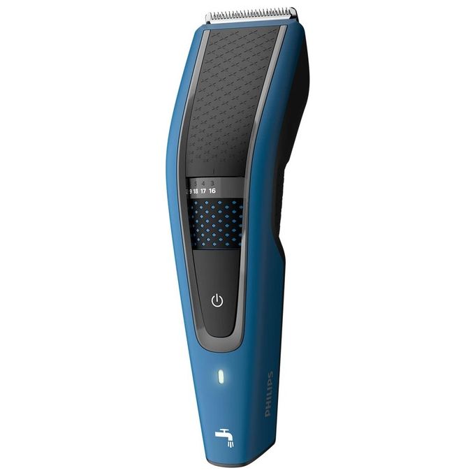 Philips HC5612-15 Serie 5000 Tagliacapelli Lavabile Lame Acciaio Inox 28 Lunghezze 75 min colore Nero Blu