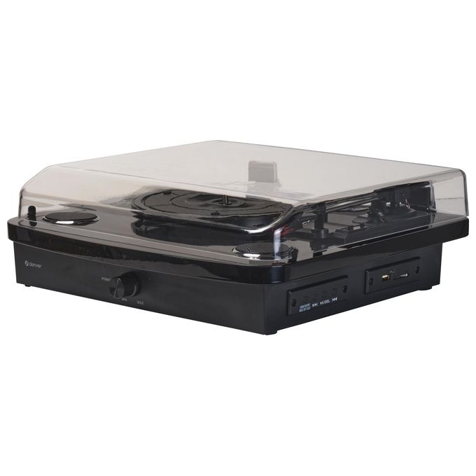Denver VPL-230B Giradischi Semiautomatico 33 45 78 rpm Bluetooth USB SD Altoparlanti Integrati 2 W colore Nero