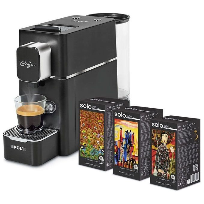 Polti PCEU0127 Coffea S15W Macchina da caffe' a Cialde E.S.E. 0,85 L 19 bar 1400 W 54 Cialde incluse colore Bianco