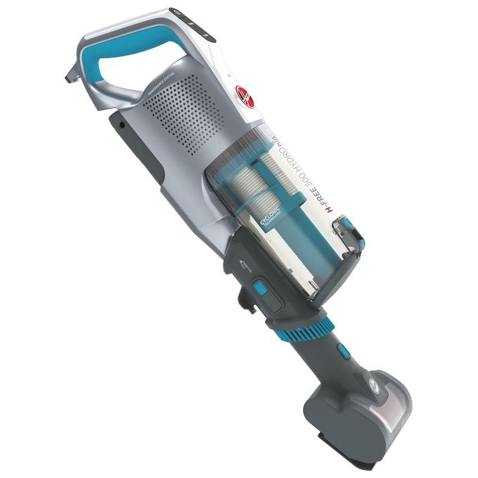 Hoover scopa elettrica senza fili h free 500 hydro plus 2in1 aspira lava 45min grigio