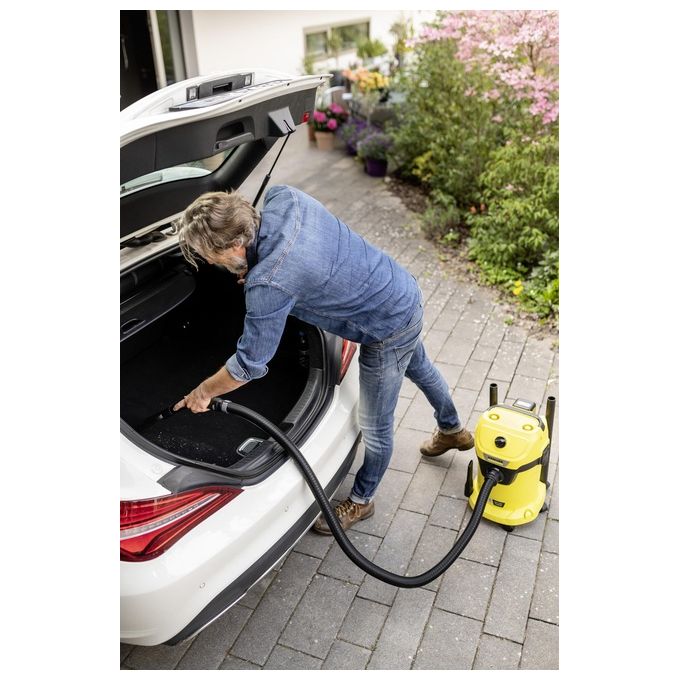 Kärcher 1.628-550.0 WD 3-18 Aspiratore a cilindro Secco e bagnato 17 L 225 W 18 V colore Giallo
