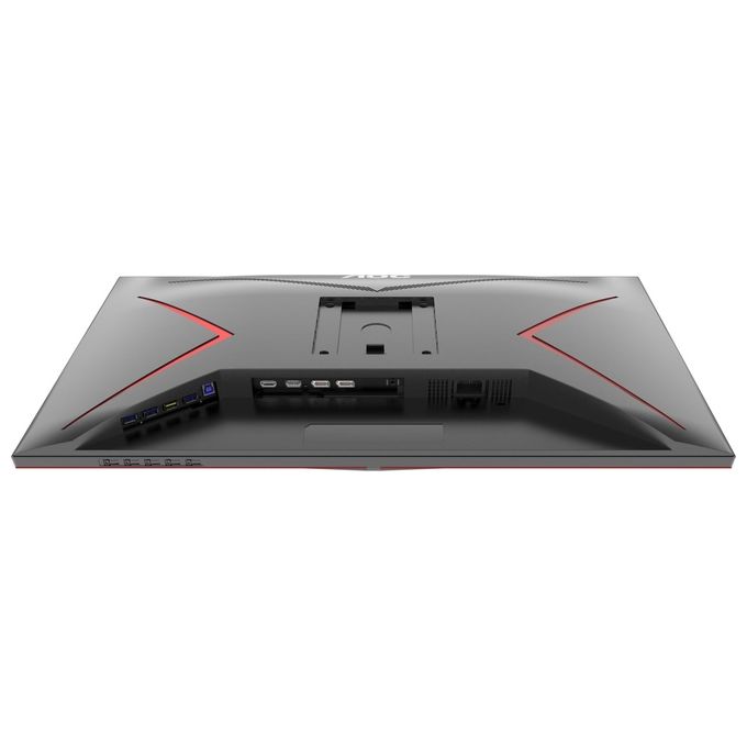 AOC U28G2XU2-BK Monitor Gaming 28'' 4K UHD IPS 144 Hz 1 ms FreeSync Premium HDR400 HDMI 2.1 USB Hub colore Nero Rosso