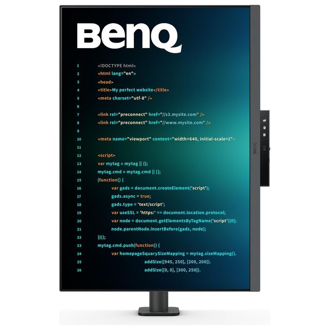 BenQ 9H.LM2LJ.TBE RD280UA Monitor PC 28.2'' 4K Ultra HD 3840 x 2560 IPS HDR 3:2 colore Nero