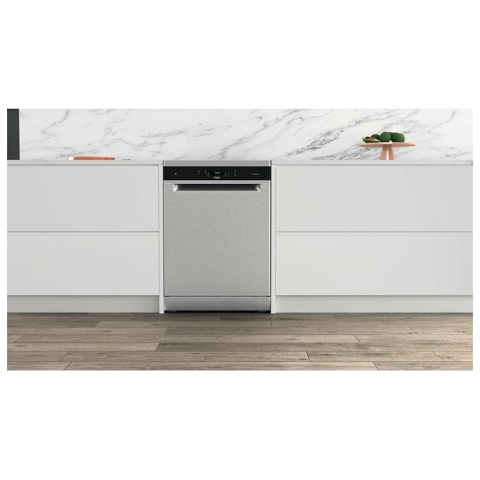 Whirlpool WFC3C26PFX Lavastoviglie Libera Installazione 14 coperti Classe E 6° SENSO NaturalDry 46 dB 8 programmi (85x60x59 cm) colore Inox