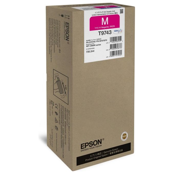 Epson C13T97430N Cartuccia di inchiostro Originale Magenta 735,2 ml resa 5000 pagine colore Magenta