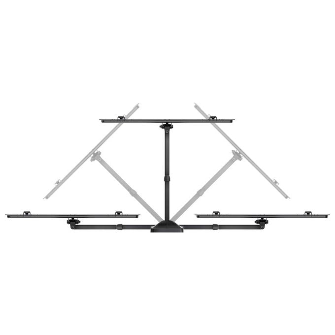 Meliconi 480879 Extra XDR200400 CG Staffa TV Parete Doppio Braccio 32'' 65'' VESA 200 300 400 Portata 30 Kg colore Nero