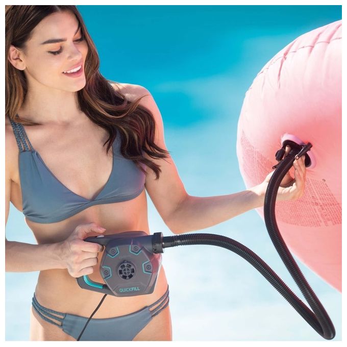 Intex Pompa elettrica ricaricabile QuickFill leggera e maneggevole 1100 l-min