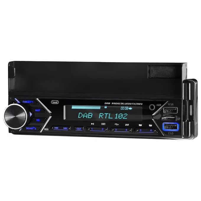 Trevi SCD 5753 DAB Autoradio 1 DIN DAB+ Bluetooth 5.0 160W USB MicroSD Display LCD colore Nero