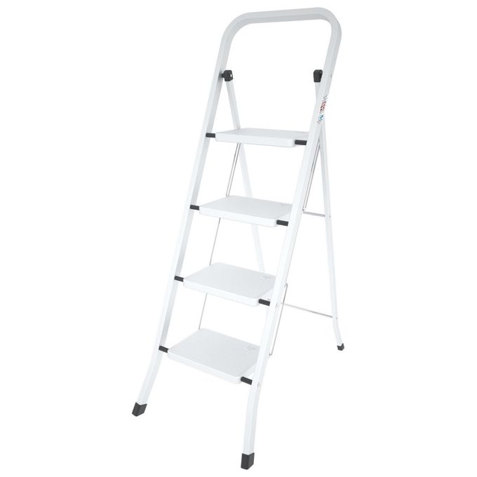 Colombo Sgabello Scala FACTOTUM 4 gradini in acciaio portata max 150kg EN14183 Made in Italy