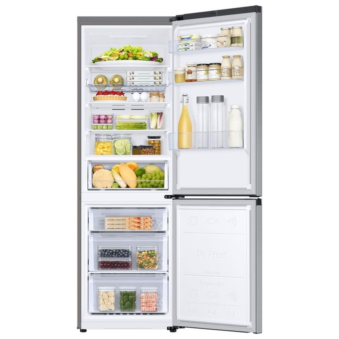 Samsung RB34C672DSA EcoFlex AI Frigorifero Combinato 344 L 185 cm Classe D 35 dB No Frost Wi-Fi colore Silver Inox