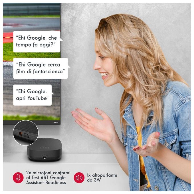 Thomson BOX PLUS 270G Streaming Box 4K Ultra HD Google TV Android 12 3GB 32GB Wi-Fi Dolby Vision colore Grigio