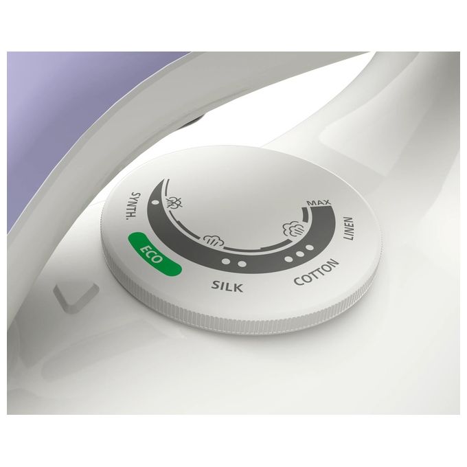 Philips PSG3000-30 Serie 3000 Ferro da Stiro con Caldaia 2400W 350 g-min 6 bar Serbatoio 1,4 L Piastra Ceramica colore Viola Bianco