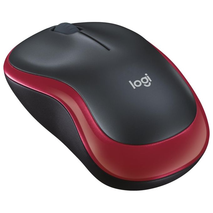 Logitech Mouse Wireless Mouse M185 rosso