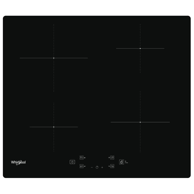 Whirlpool WSQ2160NE Piano cottura a induzione 60 cm 4 zone Touch Booster 7200W colore Nero