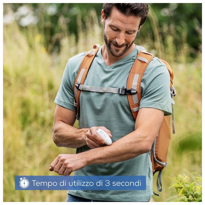 Beurer BR 10 - Dispositivo per punture d'insetto, con piastra in ceramica riscaldante, programma rapido da 3 s e alimentazione a batterie, colore Bianco