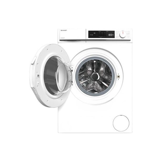 Sharp ES-NFA8121WD Lavatrice a carica frontale 8 Kg Classe D 1200 giri Oblo' grande Bianco 845x597x527