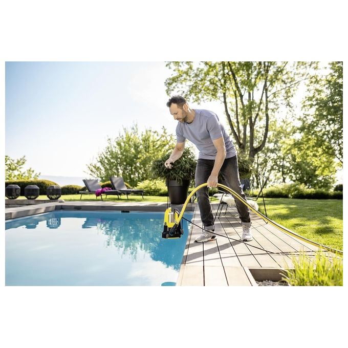 Kärcher 1.645-840.0 SP 17.000 FLAT LEVEL SENSOR Pompa Sommersibile 550 W 17000 l-h 7 m colore Nero Acciaio inox Giallo