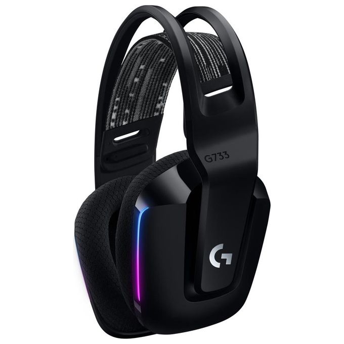 Logitech G 981-000864 G733 LIGHTSPEED Cuffia Gaming Wireless Circumaurale RGB LIGHTSYNC Microfono Blue VO!CE Driver PRO-G 40mm 29h colore Nero