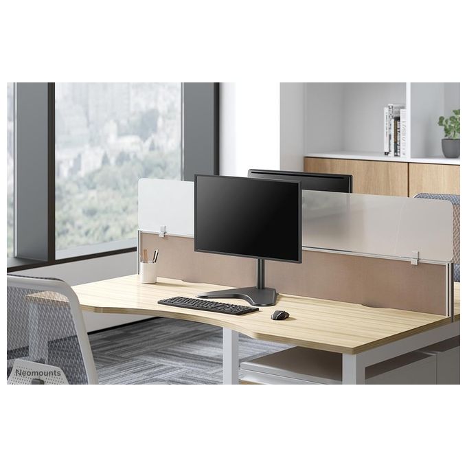 Neomounts FPMA-D550SBLACK Supporto da Scrivania per Monitor 13-32 Pollici VESA 75x75 100x100 mm Regolabile Altezza Inclinazione Rotazione Acciaio 8 Kg colore Nero