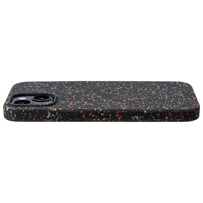 Cellular Line Cover Sensation Dots per iPhone 14 Plus in Silicone Soft-Touch Semi-Trasparente con Effetto Macchiettato Nero