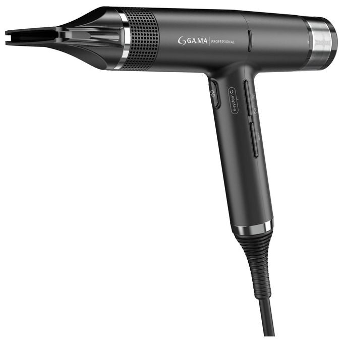 Ga.ma PH6065.BK iQ1 Perfetto Asciugacapelli 1600W Motore Brushless 110000 rpm Oxy-Active 3 velocita' 4 temperature colore Nero