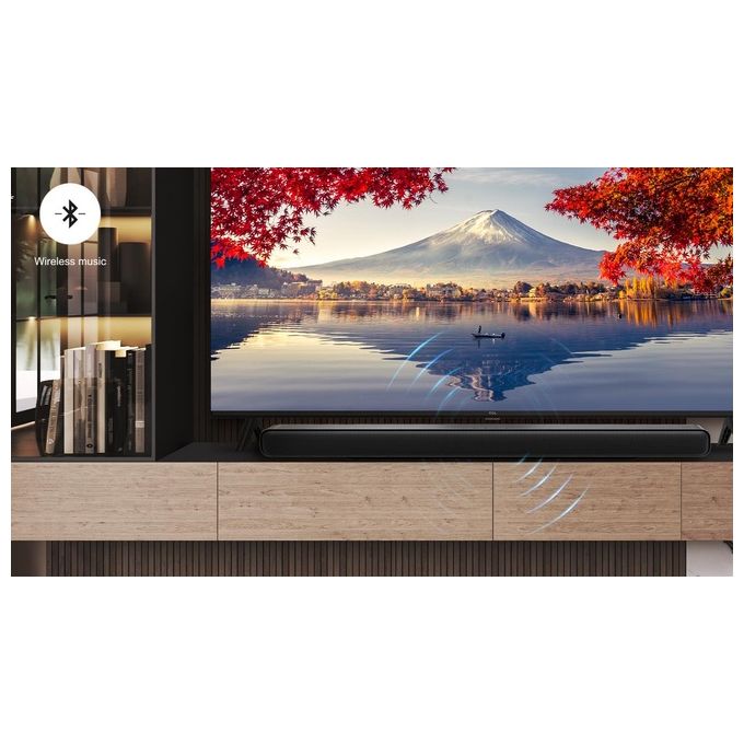 TCL S55HE S Series Soundbar 2.1 220W Dolby Atmos DTS Virtual:X Subwoofer Wireless HDMI eARC Bluetooth 5.3 colore Titanio