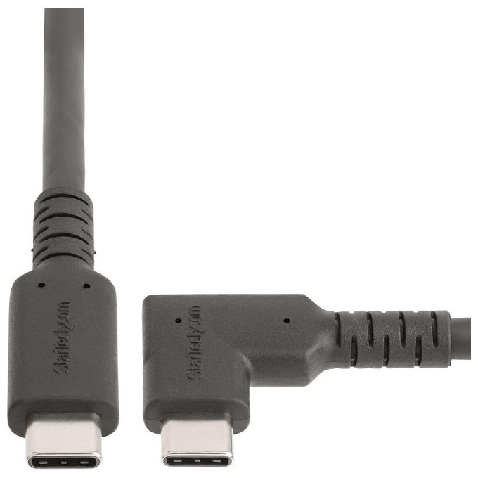Startech.com Cavo Usb-c Angolare Robusto da 1mt Cavo di Trasferimento Dati Usb Type-c ad Angolo Retto