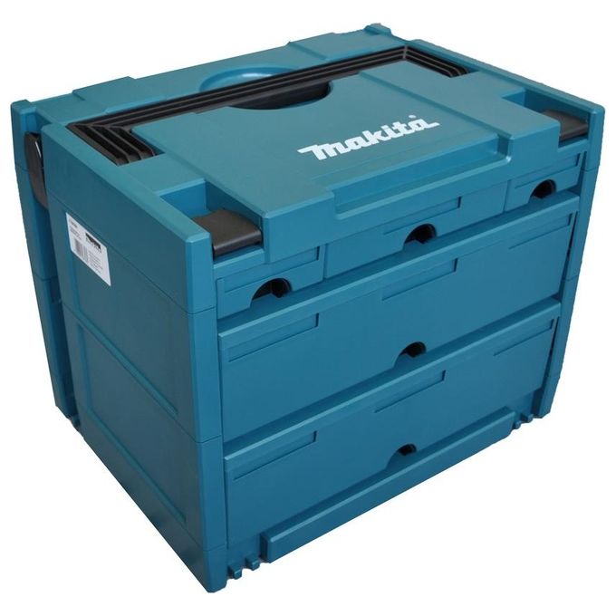 Makita P-84349 Makstor Cassettiera Porta Attrezzi 5 Cassetti Compatibile MAKPAC colore Verde