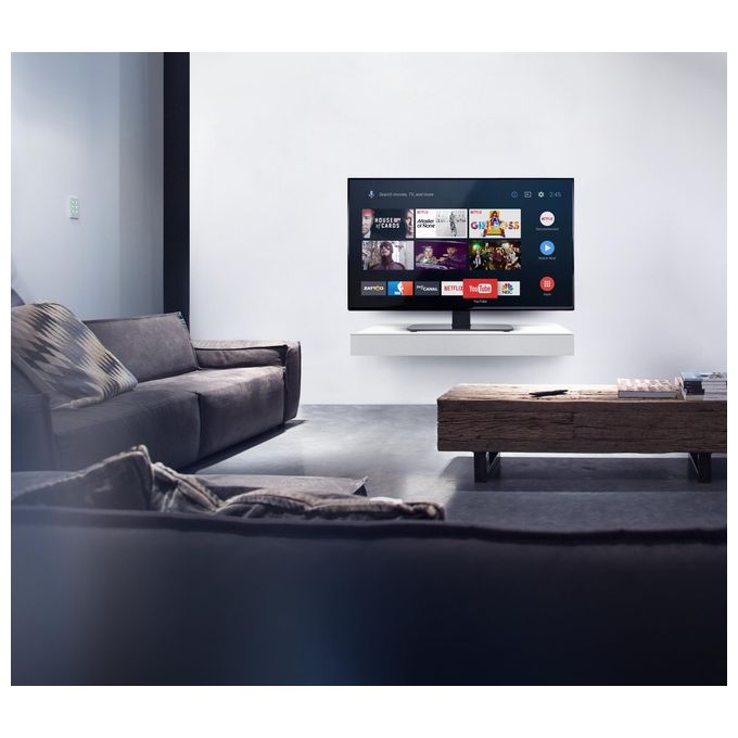 One For All WM2470 Supporto TV da Tavolo per Schermi 32'' a 55'' con Rotazione 70° e Regolazione Altezza 5 Posizioni colore Nero
