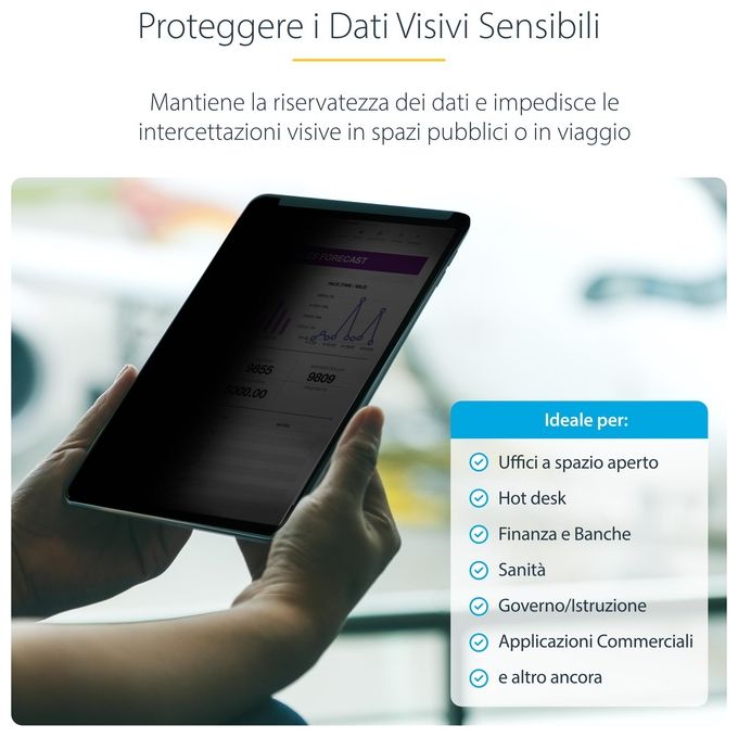 StarTech.com Filtro Privacy a 4 Posizioni per iPad Pro da 11'' Abilitato al Touch Antiriflesso